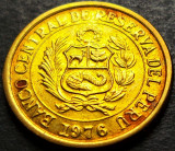 Cumpara ieftin Moneda exotica 1/2 SOL DE ORO - PERU, anul 1976 * Cod 5057, America Centrala si de Sud