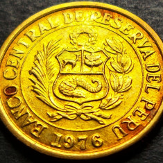 Moneda exotica 1/2 SOL DE ORO - PERU, anul 1976 * Cod 5057