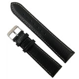 Cumpara ieftin Curea de ceas din piele naturala neagra - 20mm WZ2893