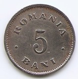 Romania 5 bani 1900 - Carol I, Cupru-nichel , 19 mm, KM-28 (1)