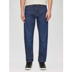 Blugi barbati Pete, cu talie medie, croiala Regular fit, Straight leg, Albastru inchis, W31 L32
