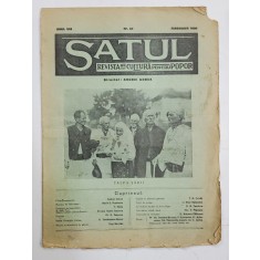SATUL , REVISTA DE CULTURA PENTRU POPOR , ANUL VIII , NR. 87 , FEBRUARIE , 1938