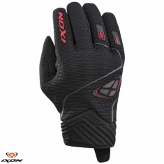 Manusi barbati pentru scuter - motocicleta Roadster vara Ixon model Hurricane 2 MS culoare: negru/rosu &ndash; degete tactile 3XL (13/14)