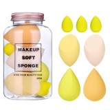 Set Buretei Machiaj, Premium, 7 bucati, galben