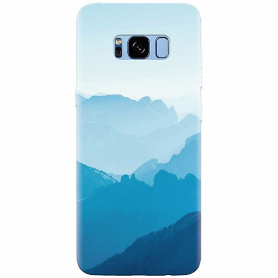 Husa silicon pentru Samsung S8, Blue Mountain Crests foto