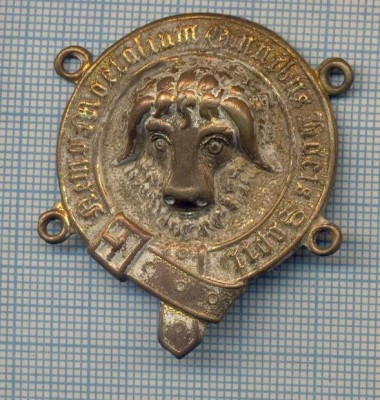 AX 92 MEDALIE-PLACHETA- MASONICA ? -NEMO MORTALIUM OMNIBUS LOCIS HAPTIT ? foto