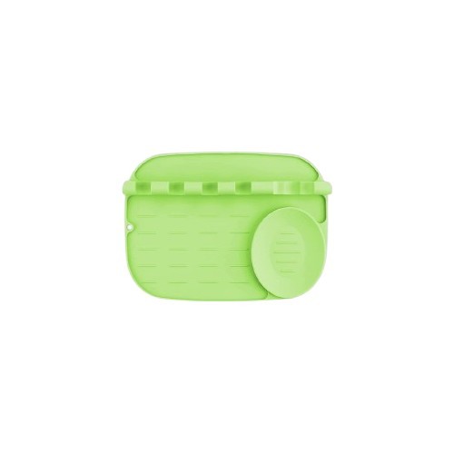 Suport anti picurare pentru ustensile de bucatarie, 25 x 19 x 3 cm, silicon, verde