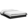 VidaXL Cadru de pat, negru, 120x190 cm, lemn prelucrat