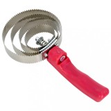 Cumpara ieftin Pieptene curry pentru cai, 4 inele, reversibil, oțel inoxidabil
