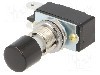 Intrerupator ac&amp;#355;ionat prin apasare, 2 pozitii, mod comutare OFF-(ON), SPST, NKK SWITCHES - SB221NO