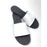 Papuci de dama din piele White Elisa, 40
