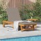 vidaXL Șezlong cu pernă Maro 63 x 199 x 85cm Lemn masiv de acacia 4105538