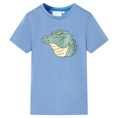 Tricou pentru copii, albastru mediu, 104 foto