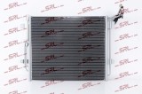 Condensator AC Seat Alhambra 20; VW Sharan 20; motor 1.4 TSI, 2.0 TDI, 2.0 TSI, dimensiuni [mm]: 600x490x16, uscator integrat, iesire 13,7mm,