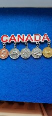 CANADA 1,5,10,25 CENT 1 DOLLAR MAGNET