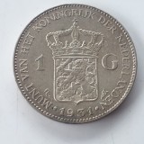 Olanda 1 gulden 1931 argint Wilhelmina, Europa