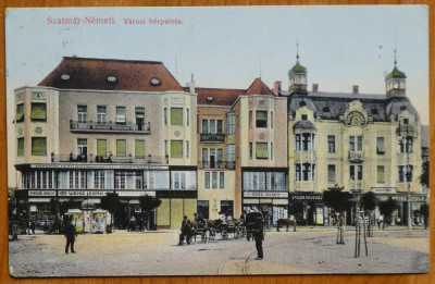 Satu Mare , Centrul , circulata , 1915 foto