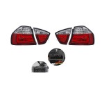 Stop spate, lampa Bmw Seria 3 (E90), 11.2004-08.2008, model: Sedan, tuning, montare spate, stanga+dreapta, LED; rosu-fumuriu; tuning; Taiwan