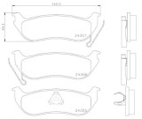 BREMBO P 37 009 PRIME LINE set placute frana,frana disc