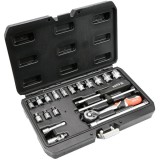 Yato YT-14491 - Set capete chei tubulare 3.5-14 mm patrat 1/4 inch 20 bucati