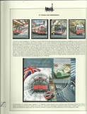 SAO TOME 2013 TRANSPORT TRENURI LOCOMOTIVE PE FILA DE ALBUM MNH