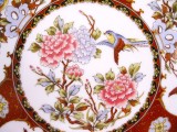 FARFURIE PORTELAN JAPONEZ DECOR PASARI EXOTICE 21 CM