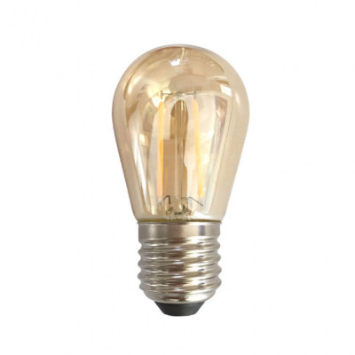 Bec LED Filament Amber E27/2W/200LM/2500K ST45 foto