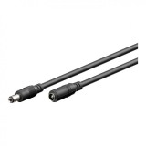 Cablu prelungitor alimentare DC 5.5x2.5mm T-M 5m Negru, Goobay G76673