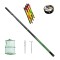 Set undiță 7m carbon, linie echilibrată, suport, gută și juvelnic