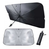 Parasolar auto tip umbrela negru 130X75cm DNC62965