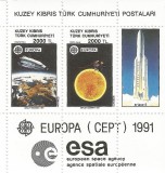 |Cipru, zona turceasca, Europa CEPT, bloc, 1991, MNH, Nestampilat