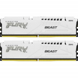 Memorii Kingston FURY Beast White, 64 GB (2x32GB), DDR5, 6000 MHz, CL32, EXPO