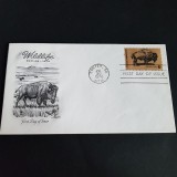 Seria Faună Sălbatică, Bizon American .Plic Filatelic SUA 1970