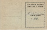 A3670N Carte de membru Casa Polonă &icirc;n Rom&acirc;nia, 1947/Legitymacja Cztonkowska Dom Polski w Rumunii, 1947