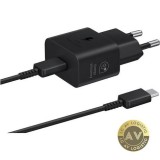 Incarcator Retea cu Cablu USB-C Samsung EP-TA800B + DA705BBE 25W 3A 1 x USB-C Negru GP-PTU021SOABQ