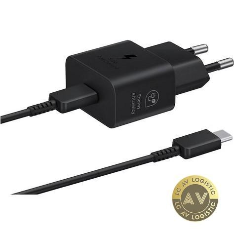 Incarcator Retea cu Cablu USB-C Samsung EP-TA800B + DA705BBE 25W 3A 1 x USB-C Negru GP-PTU021SOABQ