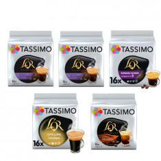 Set 5X Capsule cafea Tassimo L&#039;OR Espresso Variety, 4 sortimente, 80 bauturi