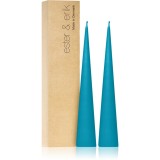 Ester &amp; erik cone candles turquoise (no. 56) lumanare 2x25 cm