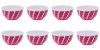 Set boluri, 8 piese, 350 ml, Plastic, Fucsia