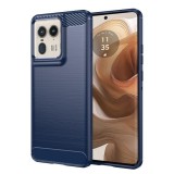 Husa pentru Motorola Edge 50 Ultra - Techsuit Carbon Silicone - Blue