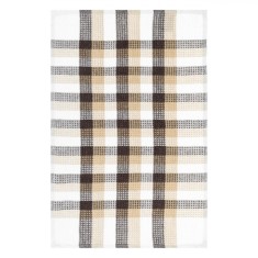 Prosop Bucătărie, Model Carouri, Bej-Maro, 60x40 cm, 70% Bumbac, 30% Poliester