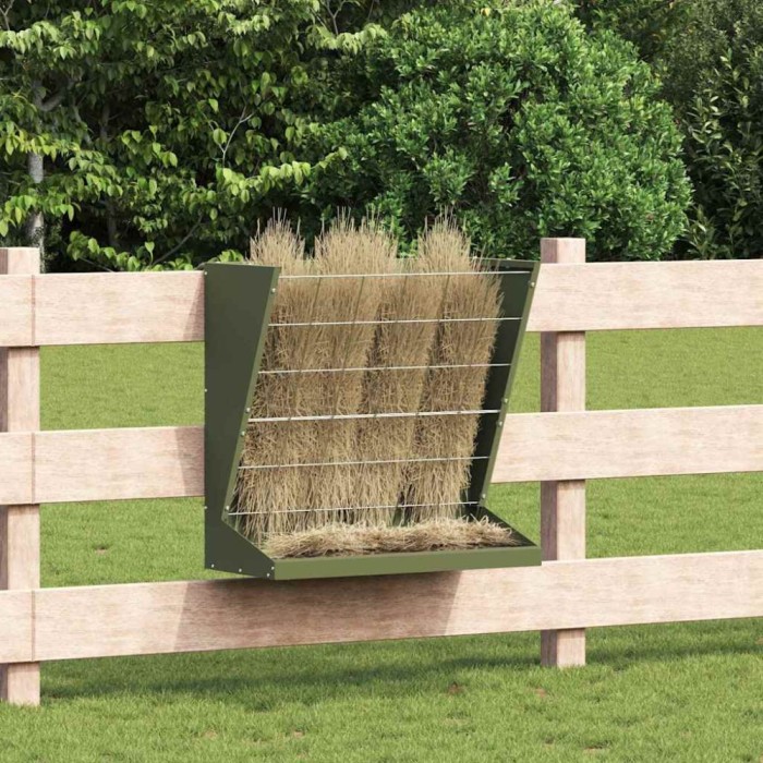 vidaXL Feeder pentru F&acirc;n Verde măsliniu 71 x 33 x 70 cm 874631