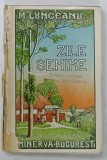 Zile Senine, Icoane de la Tara - M. Lungeanu, 1914, Minerva, Bucuresti - Roman Beletristica, Coperta Brosata