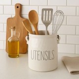 Suport Organizator Ustensile Bucătărie Ceramic Bej, CMCLASS