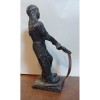 Statueta Bronz Fierar, Turnatoria Arta FA Hoesch Hohenlimburg AG, 15cm, Sculptura Bronz Patinat