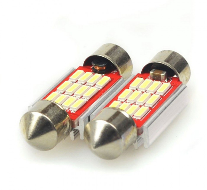 Set 2 Bec LED CANBUS C5W 31 mm, 36mm, 39 mm, 41 mm