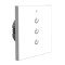 Intrerupator Inteligent de Perete, EbitCam&trade; TS30, 3 Canale, Alb