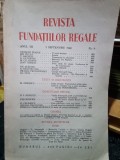 Revista Fundatiilor Regale Anul VII 1 Septembrie 1940 Nr. 9