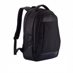 Rucsac Laptop 15.6 inch captusit, pvc free, Everestus, BM, poliester 600D, pu, negru, saculet si eticheta bagaj incluse foto