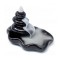Fantana fum curgator din ceramica neagra pentru conuri parfumate backflow